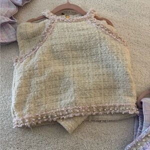 Charming Kids Beige and Pink Diaper Cover Set